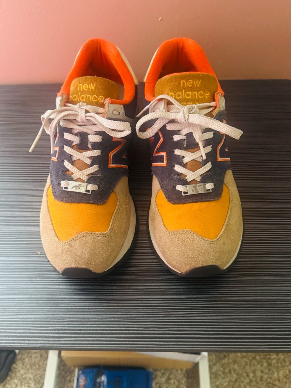 New Balance 574 Men’s Sneakers - Orange/Tan/Gray